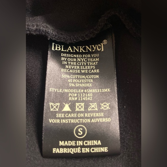 BLANKNYC -black open front lightweight hoodie with cinch tie bottom Size S - Picture 5 of 9